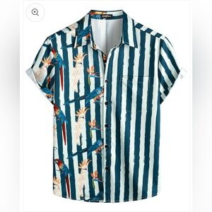 Men’s Casual Button Down T